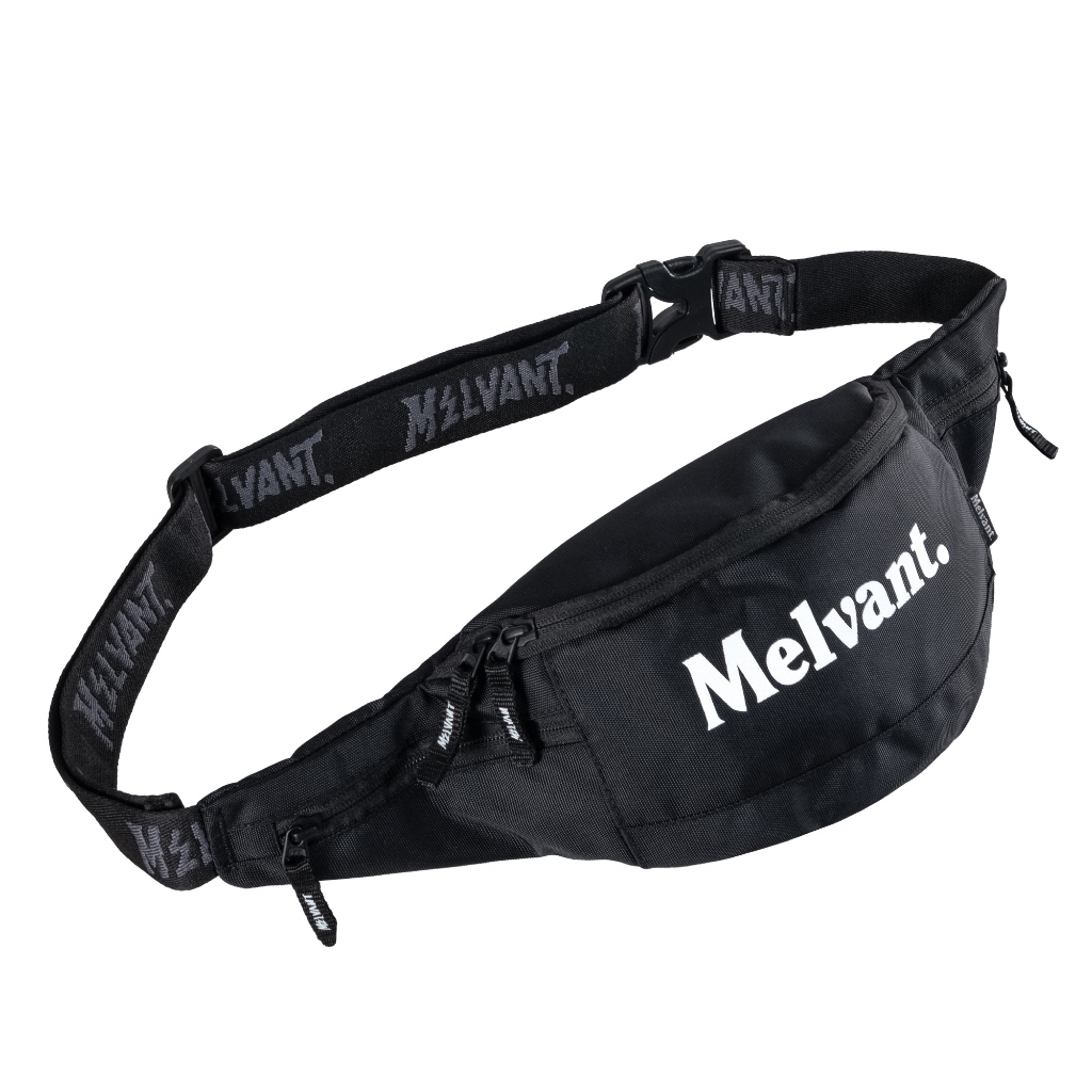 Melvant - MFP Dexter Black Fanny Pack | Tas Selempang Hitam Kecil Pria
