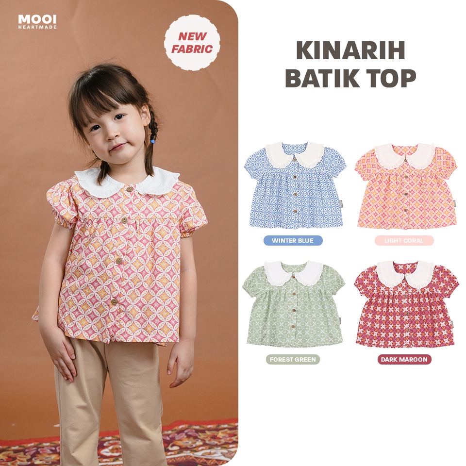 Mooi Atasan Batik Anak Perempuan Kinarih Batik Top