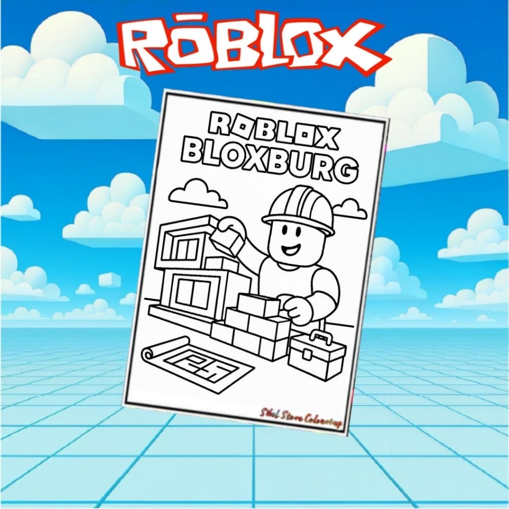 

Kertas Gambar Mewarnai Tema Roblox V4 isi 10 Lembar Gambar Berbeda / Anak TK SD /PAUD