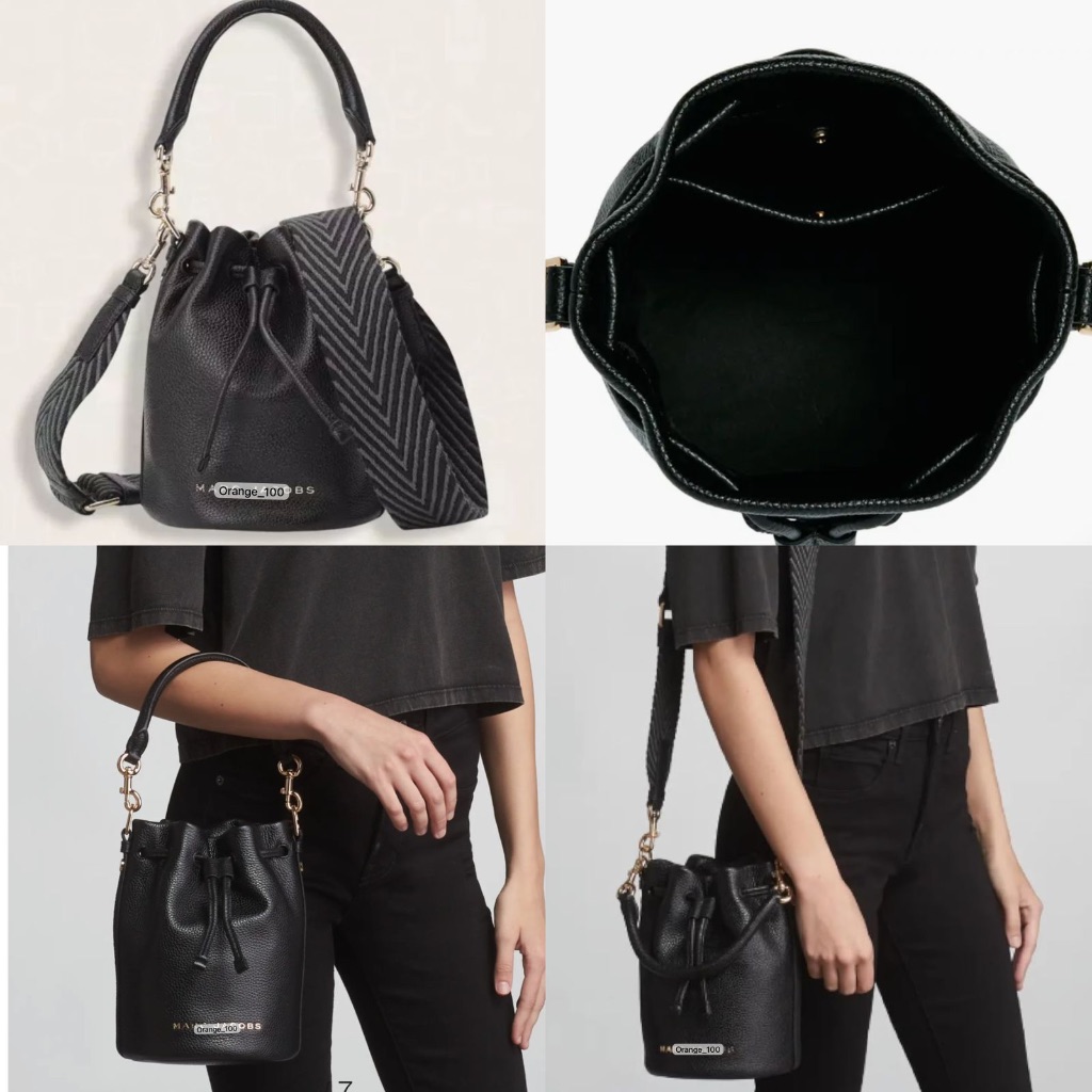 TAS WANITA MJ PEBBLE LEATHER BUCKET BAG CROSSBODY ORIGINAL