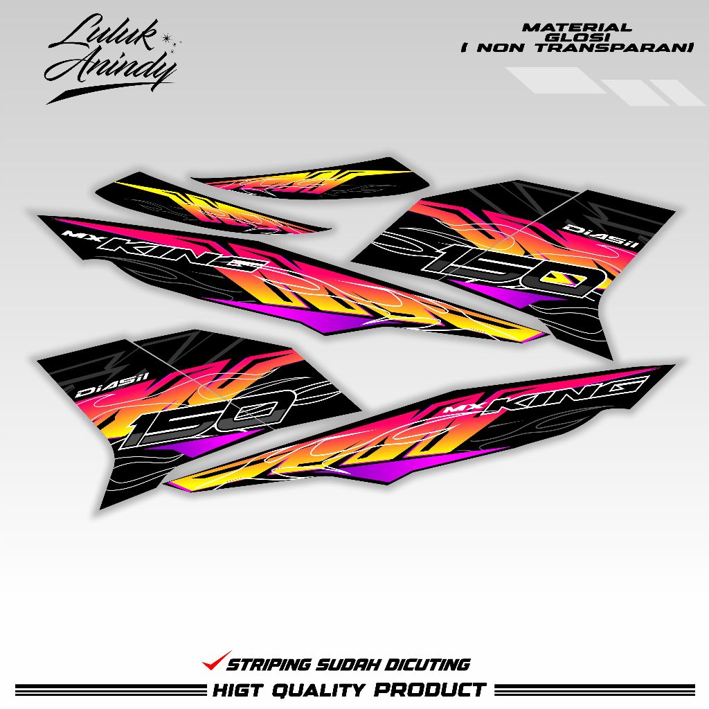 STRIPING MX KING custom race prostreet / striping mx king 150 / y15zr malaysia / striping mx king cu