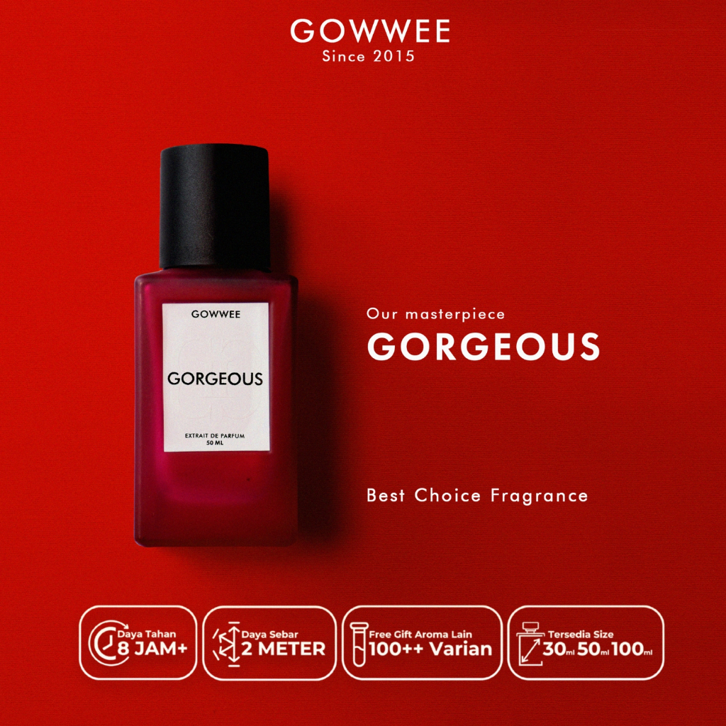 Gowwee Parfum - Gorgeous - Parfum Extrait Tahan Lama