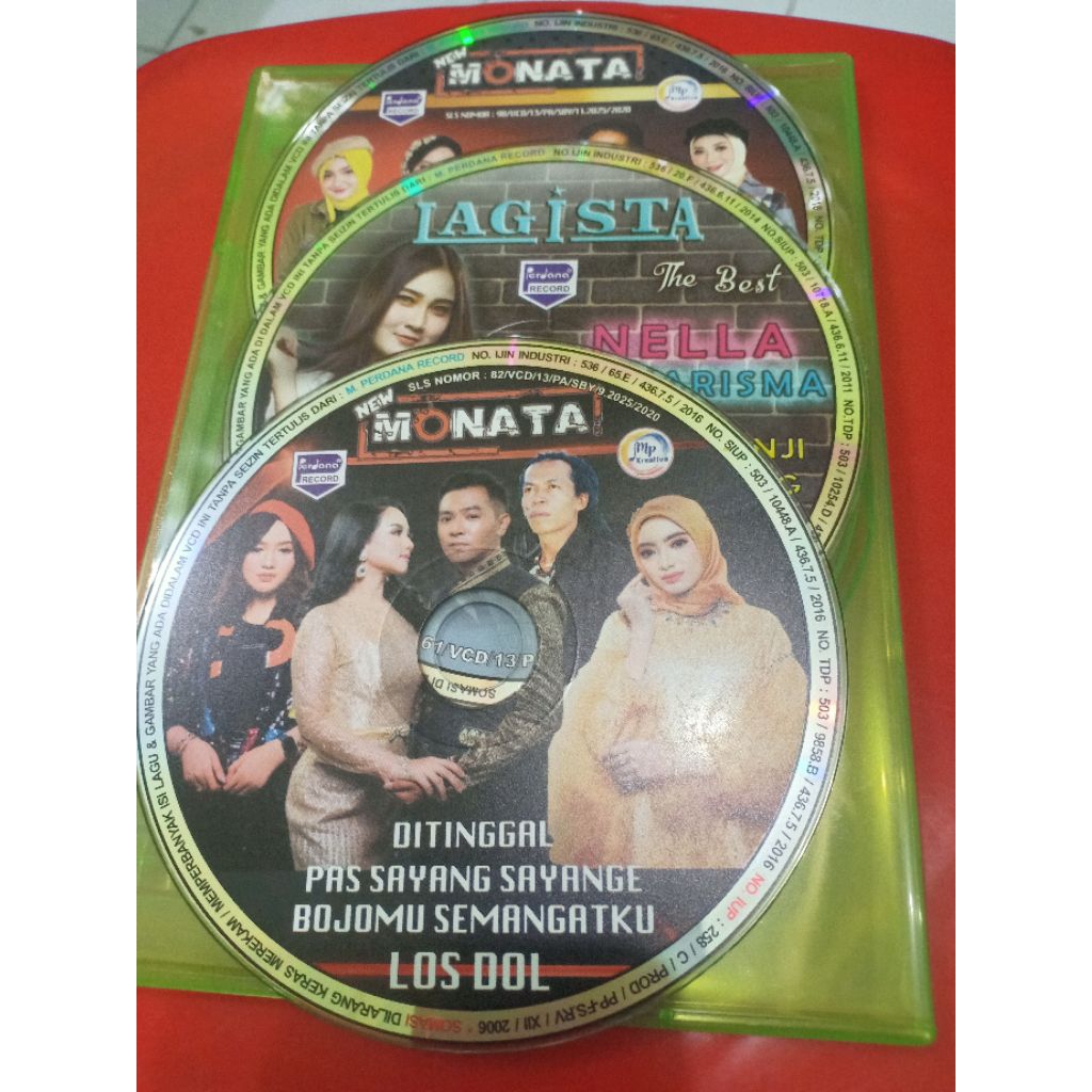 VCD MONATA 2 MACAM LAGISTA 1 MACAM TANPA COFER BONUS BOX