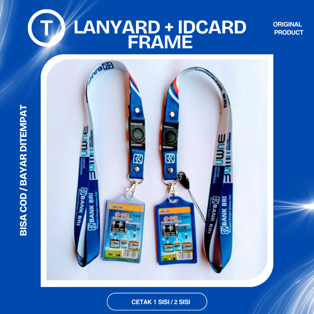 

SEHARI JADI COSTUM PAKET TALI LANYARD + ID CARD 2 SISI + FRAME