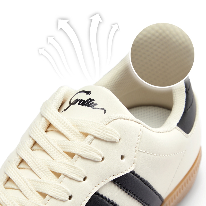 Corolla Sam-Ba Sepatu Sneakers Pria Sepatu Kerja Fashion Berkualitas Tinggi Warna Hitam Cream Samba