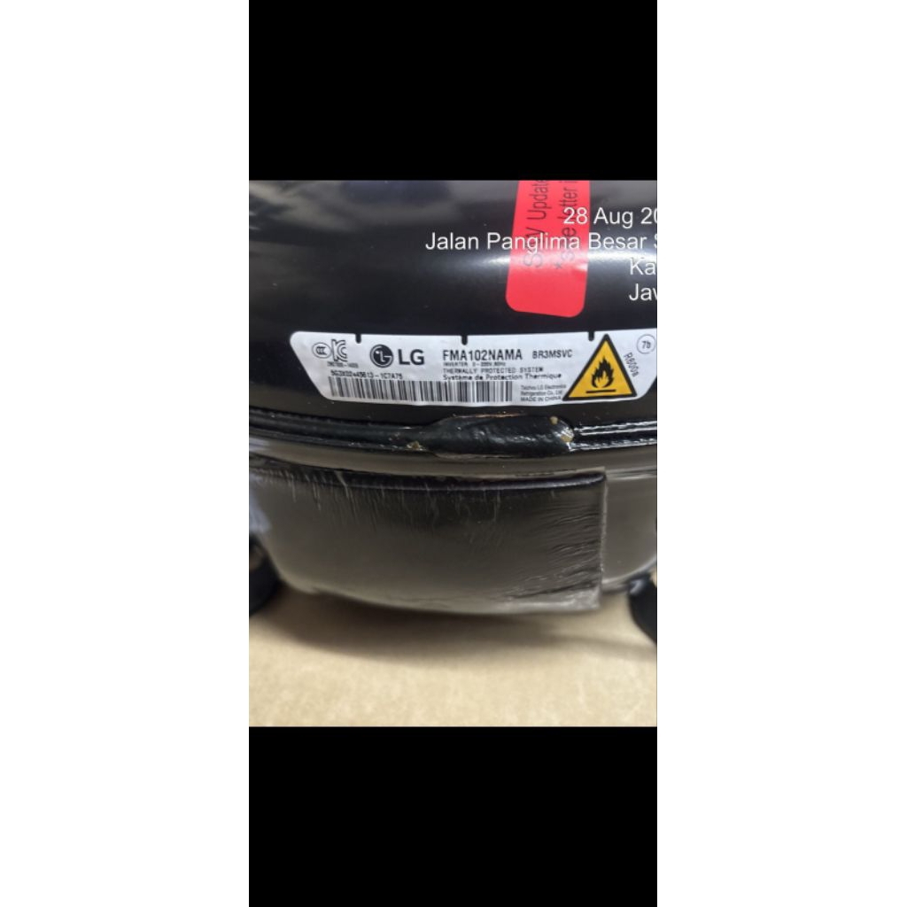 kompresor kulkas LG inverter FMA102NAMA