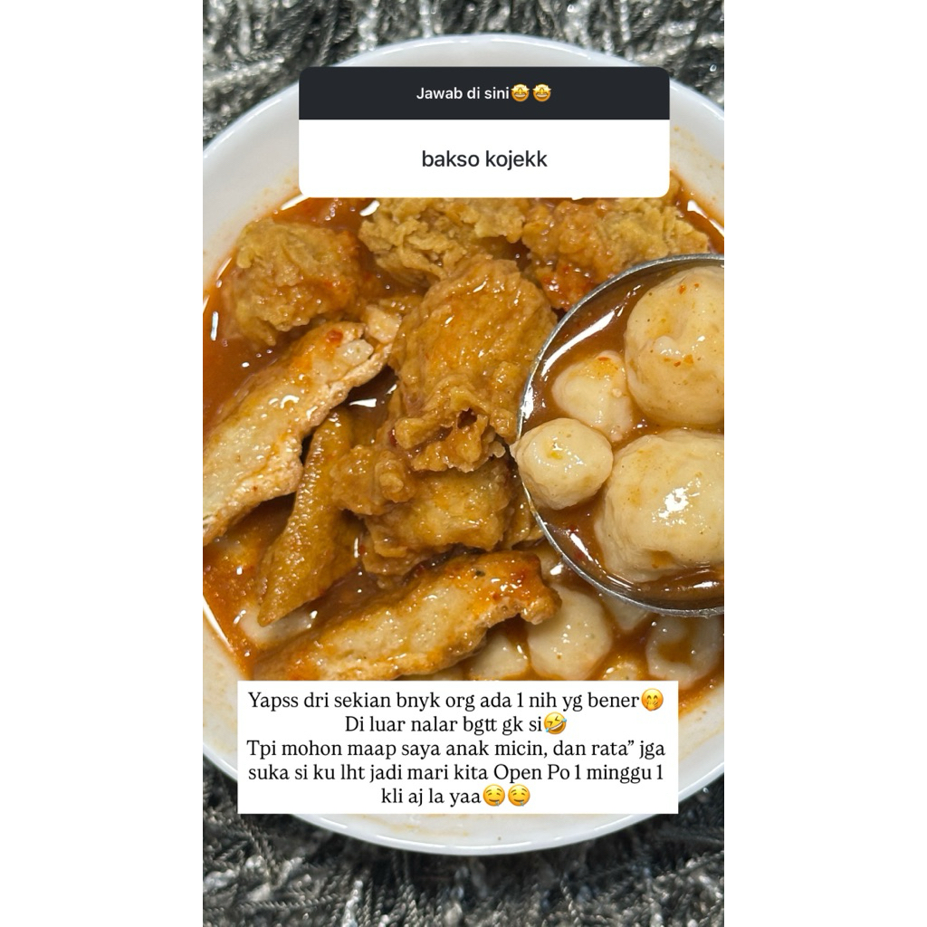 

JAJANAN BAKSO HOMEMADE