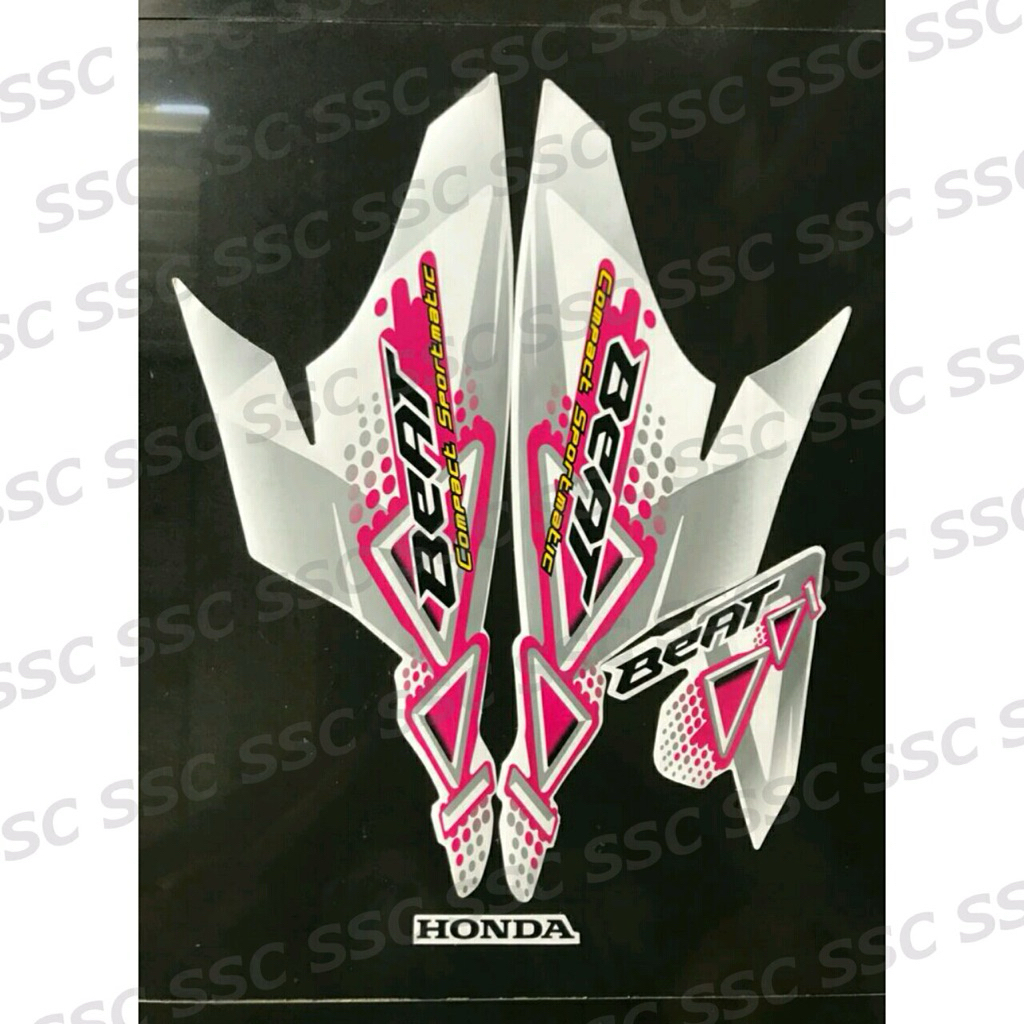STRIPING STIKER BEAT KARBU 2010 2011 PUTIH