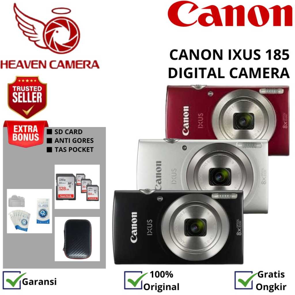 CANON IXUS 185 / KAMERA CANON IXUS 185 / CANON IXUS 185 DIGITAL CAMERA