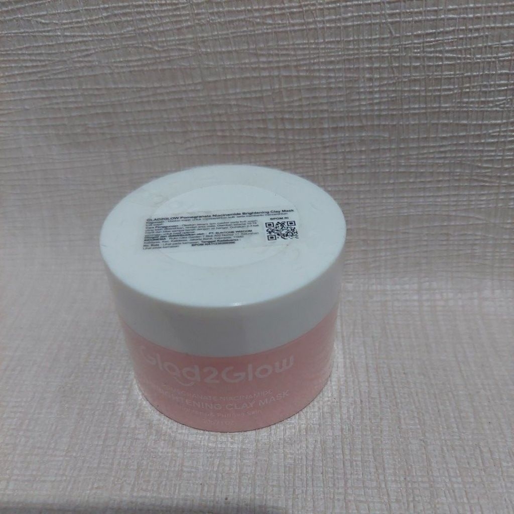 GLAD2GLOW POMEGRANATE NIACINAMIDE BRIGHTENING CLAY MASK/ CLAY MASK