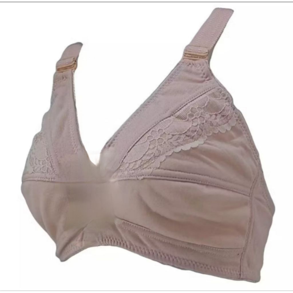 BRA PLUM CUP BESAR TANPA KAWAT DAN TANPA BUSA DIPAKAI LEMBUT