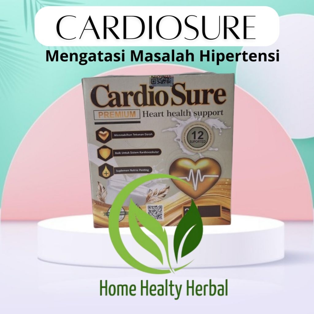 

Cardiosure Original Susu Herbal Asli Atasi Struk Hipertensi jantung
