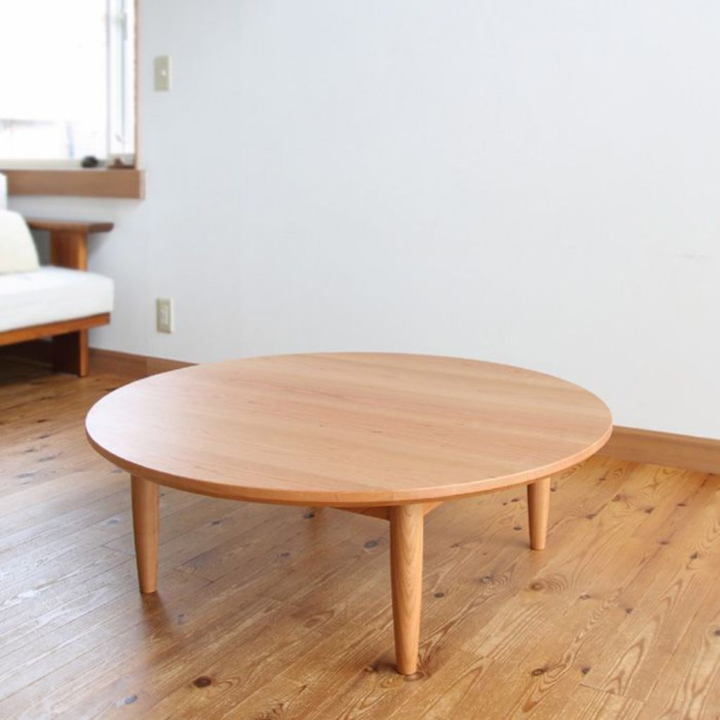 meja lesehan bulat 100 x 40 cm