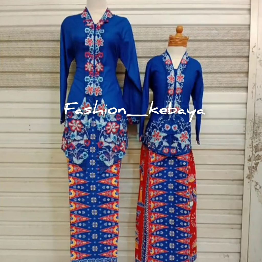kebaya encim couple anak dan ibu motif bunga kebaya kondangan dan lainnya
