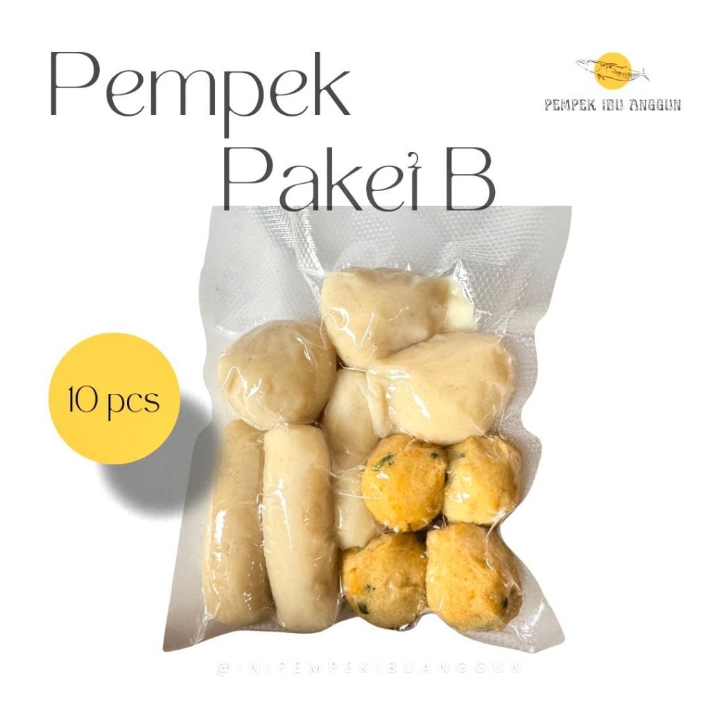 

PEMPEK MIX TANPA KULIT ISI 10PCS GLUTEN FREE