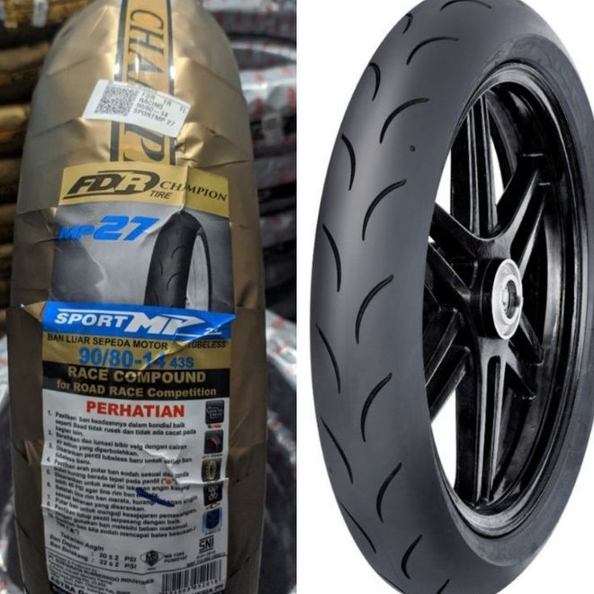 Ban Luar Tubbeless Ban Luar Sport Soft Compound FDR MP27 Ring 14 90/80