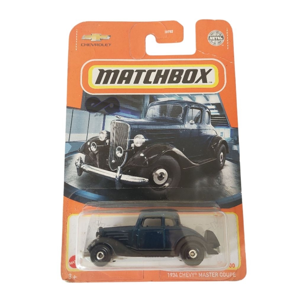 Matchbox 1934 Chevy Master Coupe Mobil Klasik - Biru