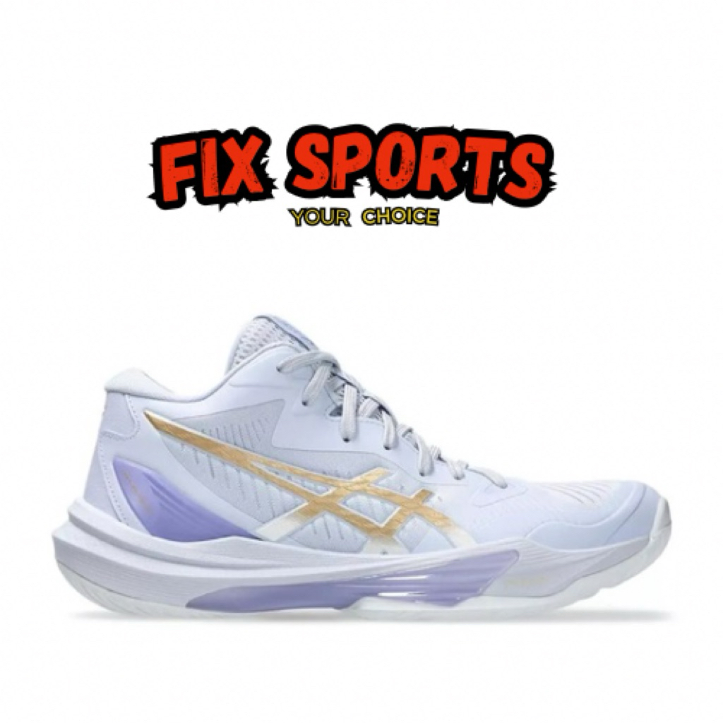 Sepatu Voli Wanita Asics Sky Elite FF MT 3 Blue Fade Champane 152A07640