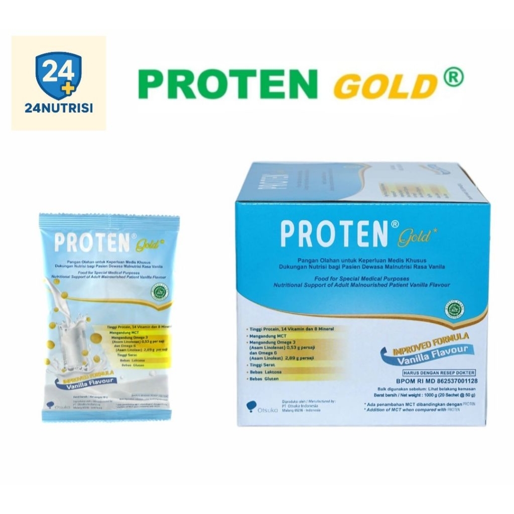 Proten Gold Rasa Vanilla (20 Sachet)
