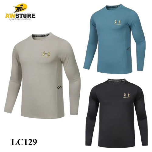 BAJU OLAHRAGA PRIA LENGAN PANJANG BAJU DRYFIT PRIA BAJU LARI GYM FITNESS GOLF IMPORT