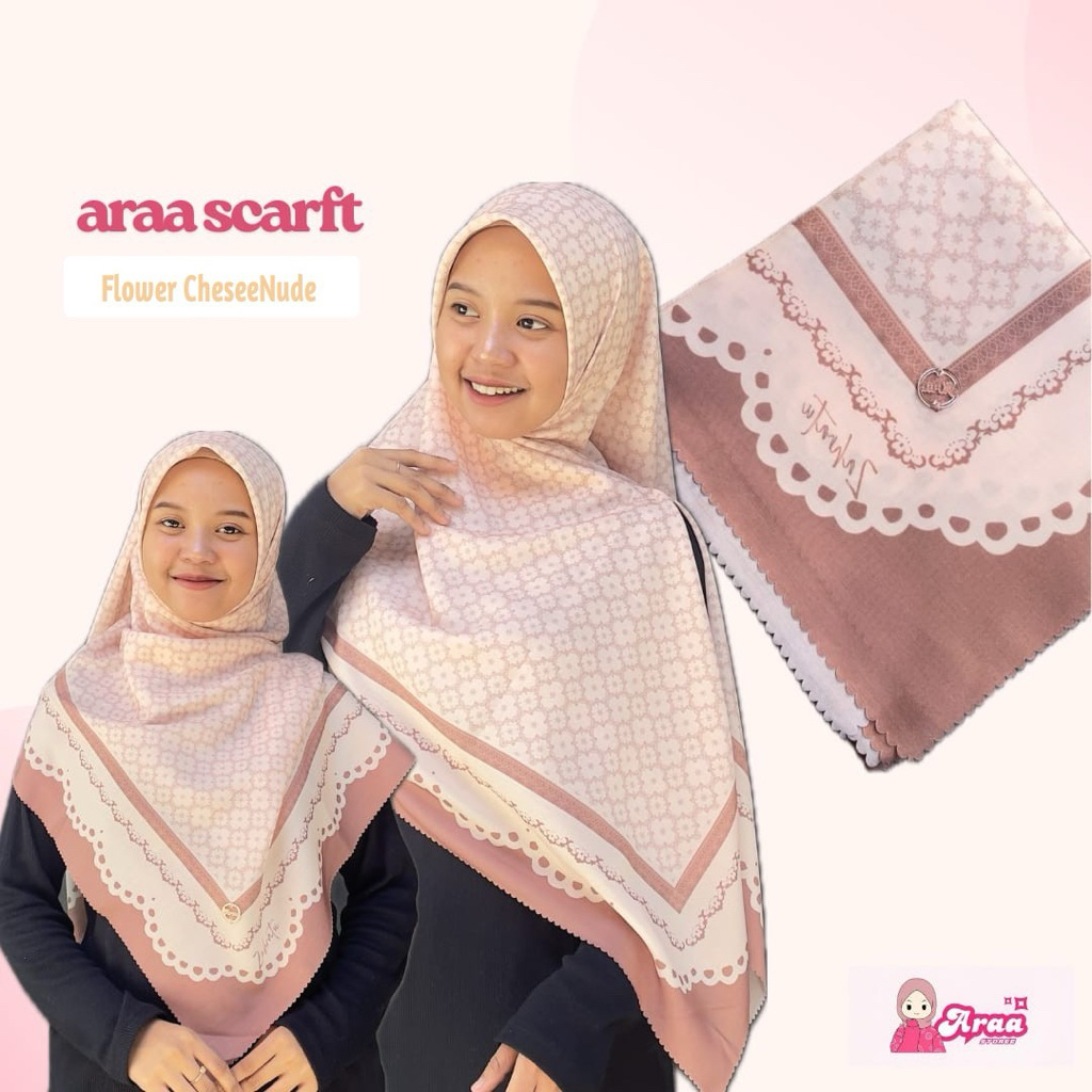 SEGI EMPAT MOTIF VOAL SUBLIM PRINTING | SEGI EMPAT MOTIF MALAY SYARI SIZE JUMBO 130x130cm