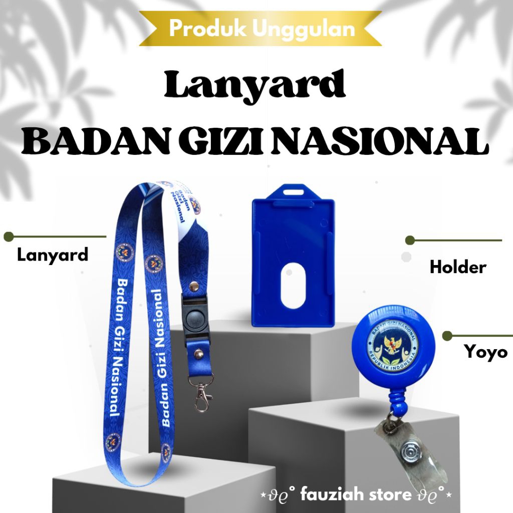 

READY! TALI ID CARD BADAN GIZI NASIONAL TERBARU / LANYARD BADAN GIZI NASIONAL ( BGN) TERMURAH!!!