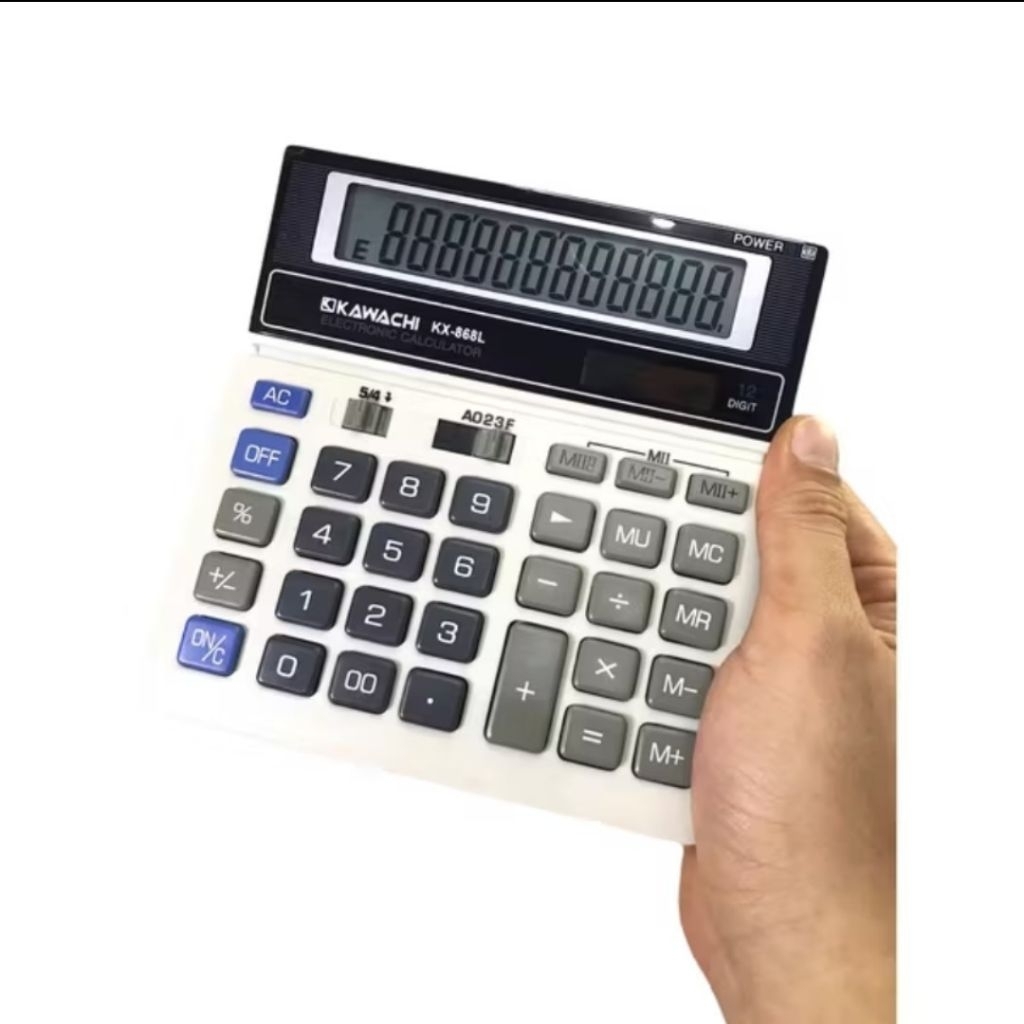 

Best Seller Kalkulator Kawachi Pasar Jumbo/ Dagang 12 Digit, Pajak, Kx 868L Kawachi