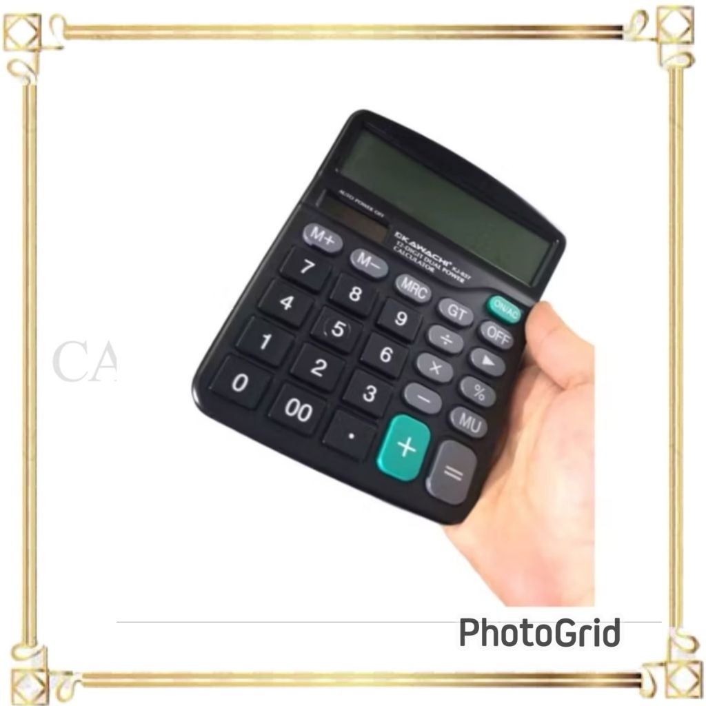 

Kalkulator Dagang Kawachi / Kalkulator Pajak, Pasar Big Display KJ 837 Kawachi (Baterai dan Cahaya Matahari)