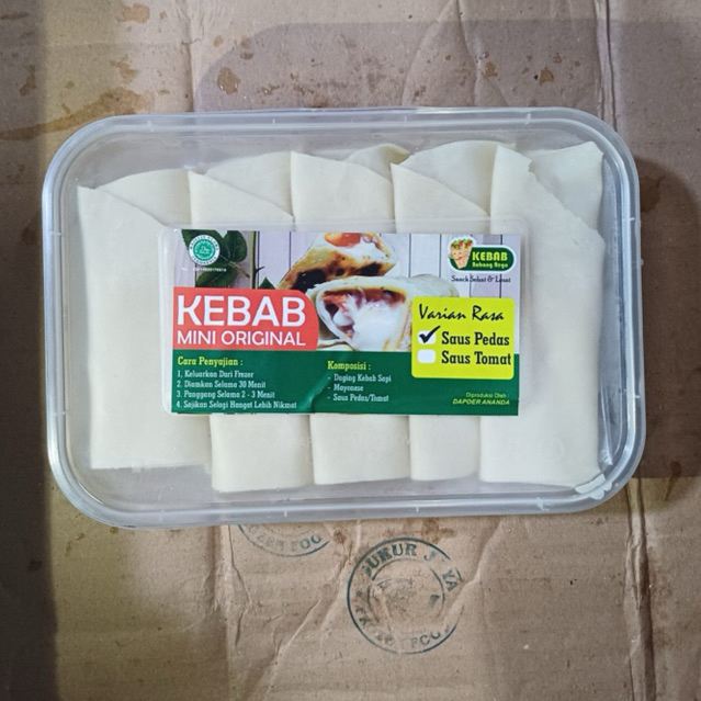 

Kebab Sapi Mini Frozen Isi 10