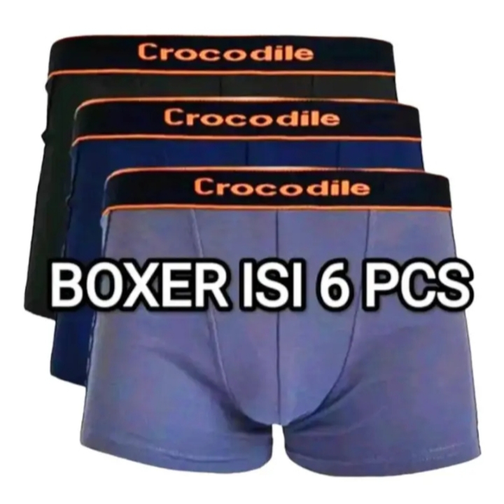 Boxer Paket 6 pcs Celana Dalam Pria Dewasa Sempak Cowok M,L,XL,XXL