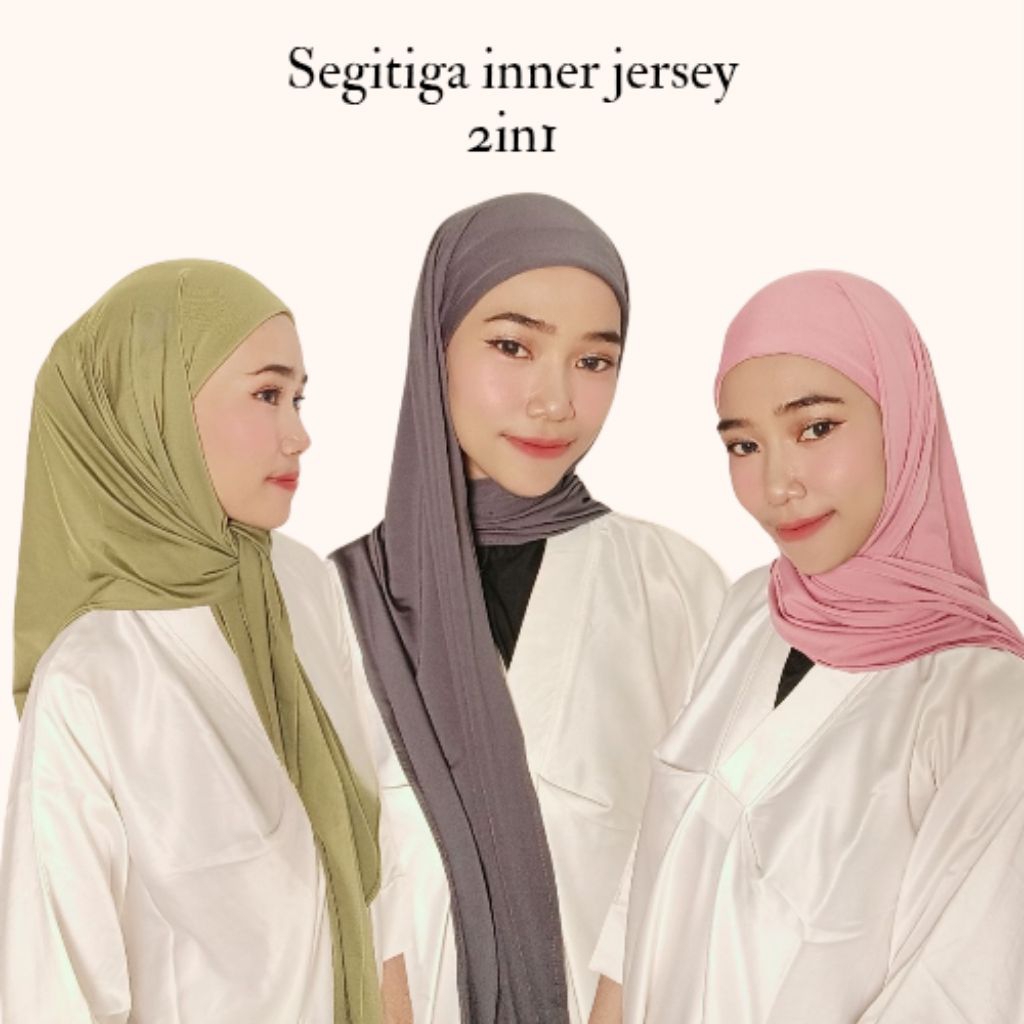 segitiga inner 2in1 Jilbab Muslim Wanita