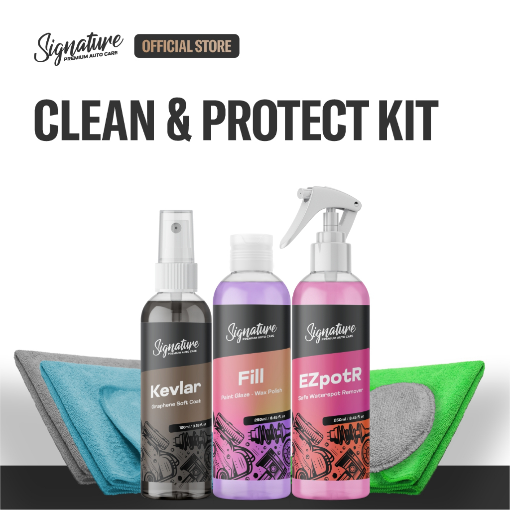 Signature - Paket Lengkap Perawatan Body Graphene Pengkilap Pembersih Jamur Penghilang Baret Kinclon