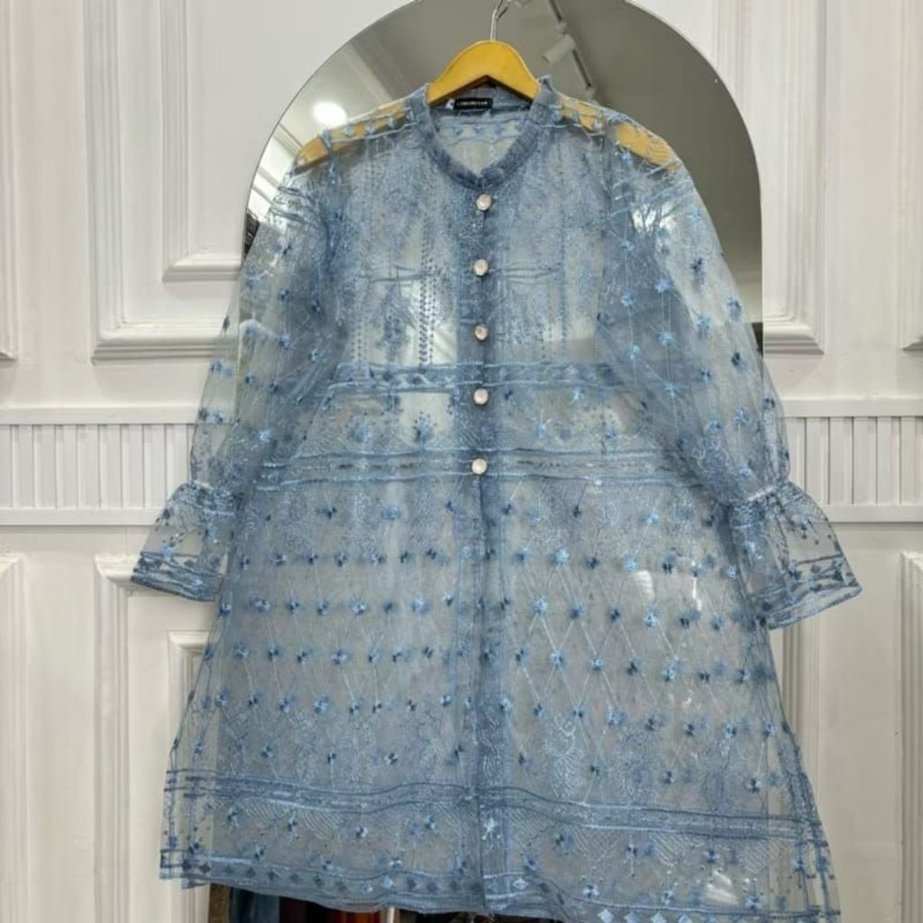 Long Outer Brukat Tile Etnik elegan