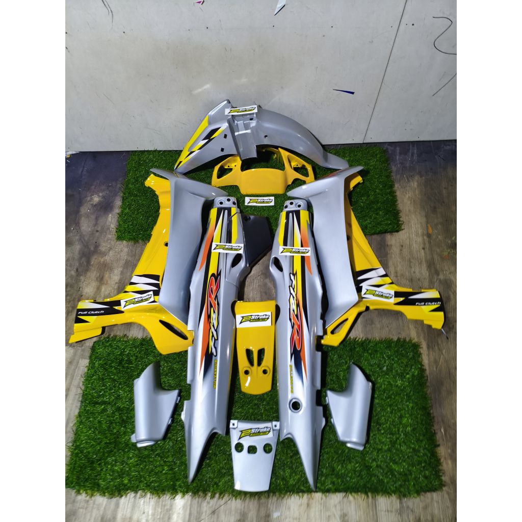 Cover Body Fizr Full Set Halus Body Fizr Millenium Kuning Silver Body Set Halus Yamaha Fizr F1zr