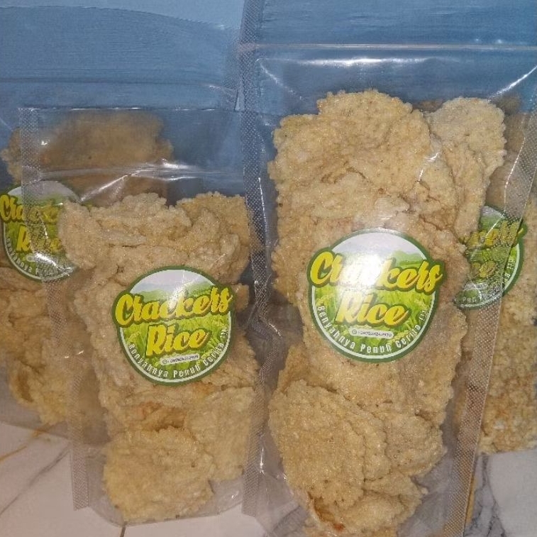 

(Crackers Rice) Kerupuk gendar / kerupuk nasi renyah dan gurih