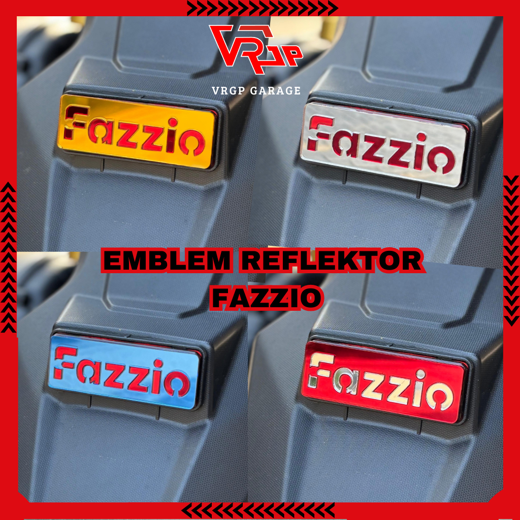 VRGP Emblem Reflektor Fazzio/ Garnis Reflector Fazzio Akrilik Tebal 2mm/ Aksesoris Fazzio Murah