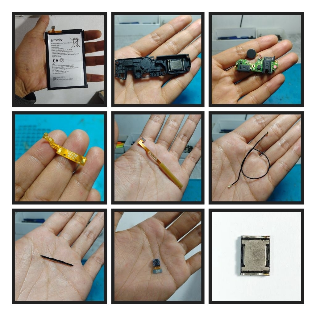 SUKU CADANG INFINIX SMART 6 HD X6512 KAMERA INFINIX SMART 6 HD PCB INFINIX SMART 6 HD BMS INFINIX SM