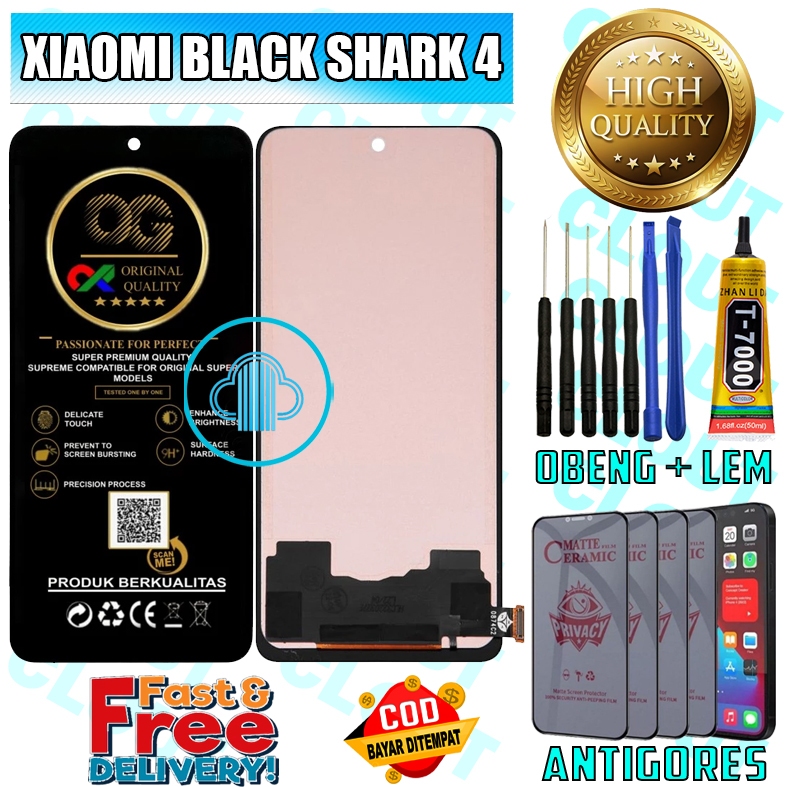 LCD TOUCHSCREEN XIAOMI BLACK SHARK 4 LAYAR SENTUH XIAOMI BLACK SHARK SERIES ORIGINAL ORI FULLSET OEM