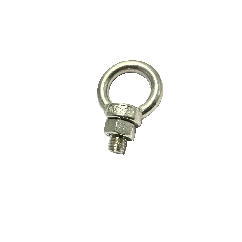 Baut Mata Angkat UK M12 SUS [Stainless] (Lifting Eye Bolt) dengan mur (Premium)