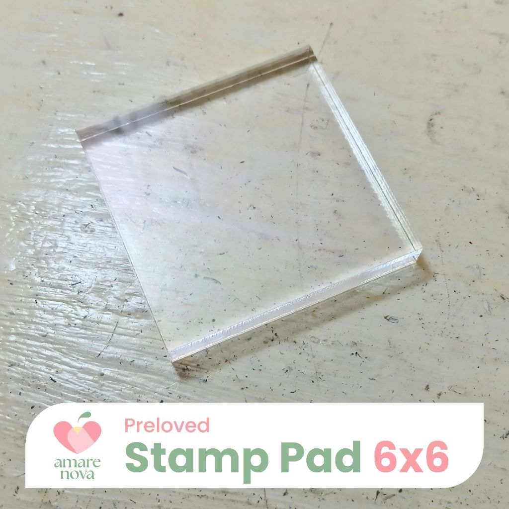 

[PRELOVED] Acrylic Stamp Pad Block 6x6 cm