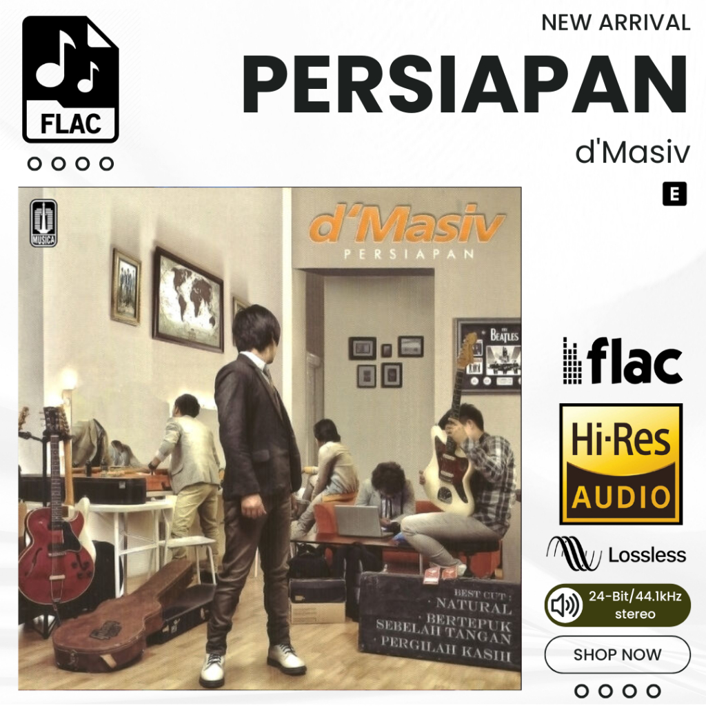 Persiapan d'Masiv Album lagu FLAC Hi-Res Lossless 24bit 44.1kHz