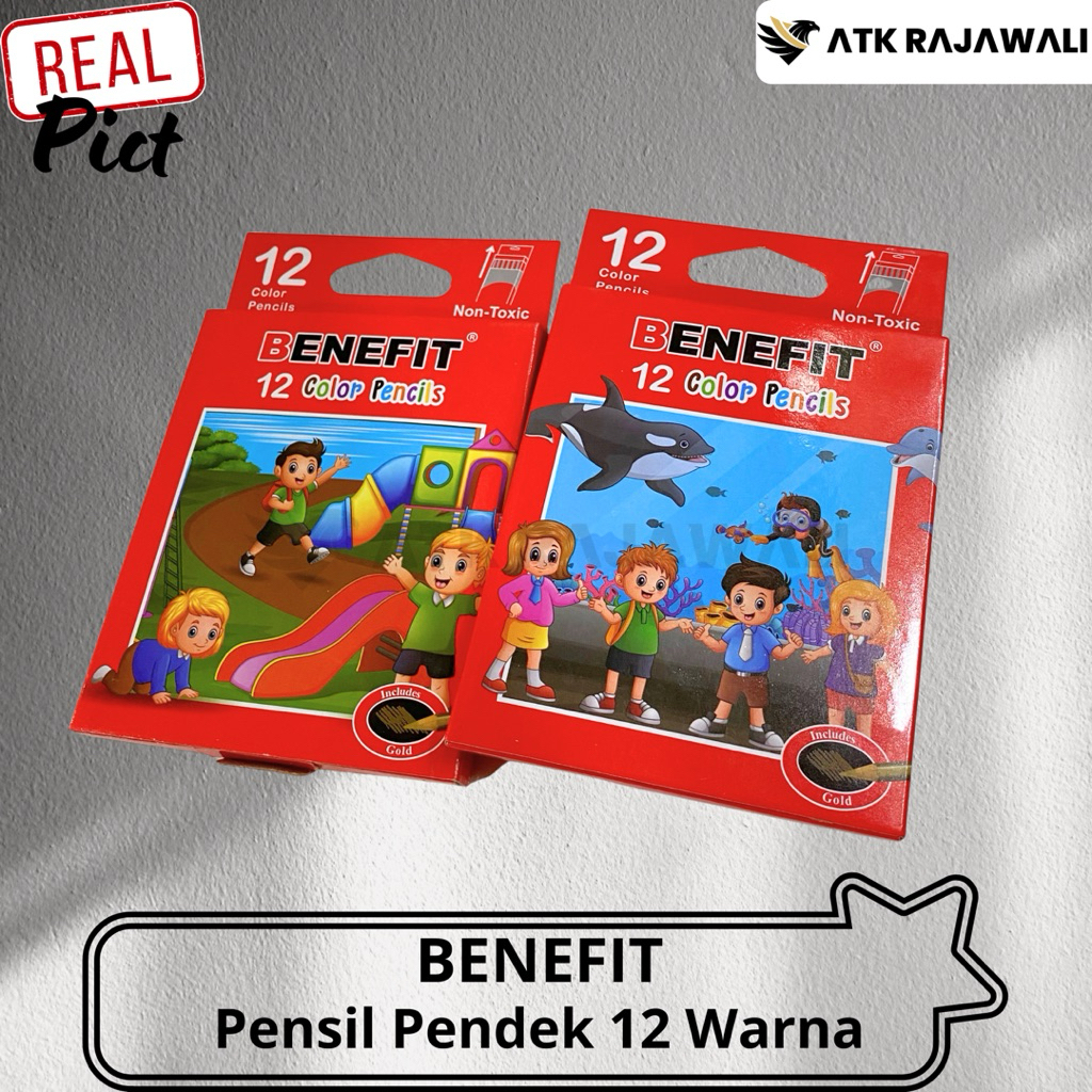 

Pensil Warna Benefit Pendek 12 Warna Isi 12 Pcs