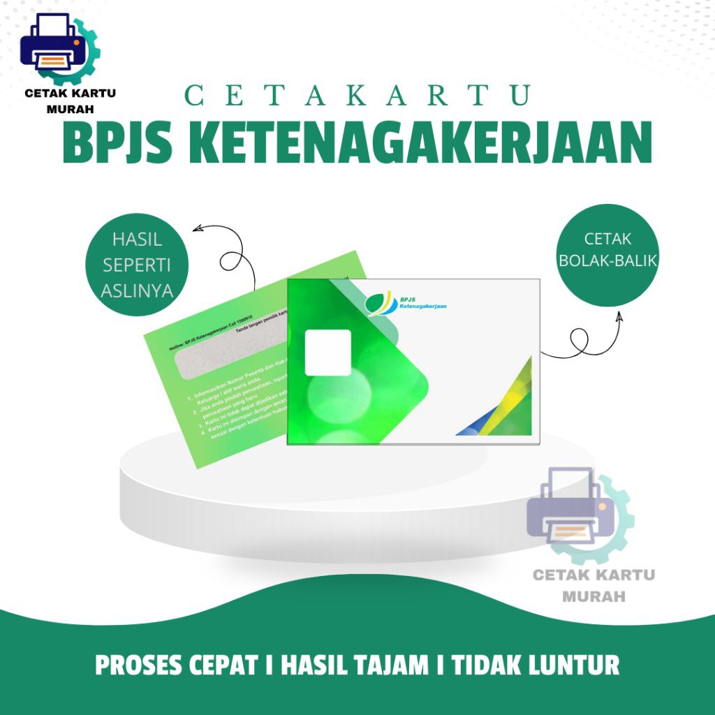 

cetak bpjs ketenagakerjaan satu hari jadi anti luntur tahan air