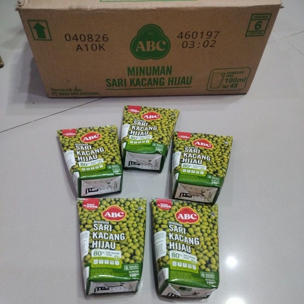 

Sari kacang ijo ABC 100 ml x 5 pcs
