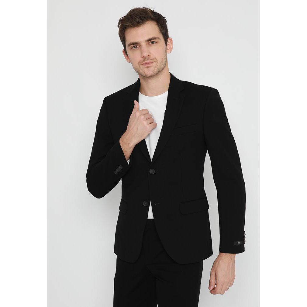 Jas Pria Slim Fit Black Jobb Omerta