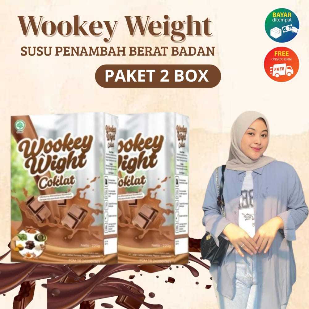 

EDISI TERBATAS!!!! PROMO SPECIAL 2 BOX Wookey Weight COKLAT Susu Penggemuk Badan Halal Bpom