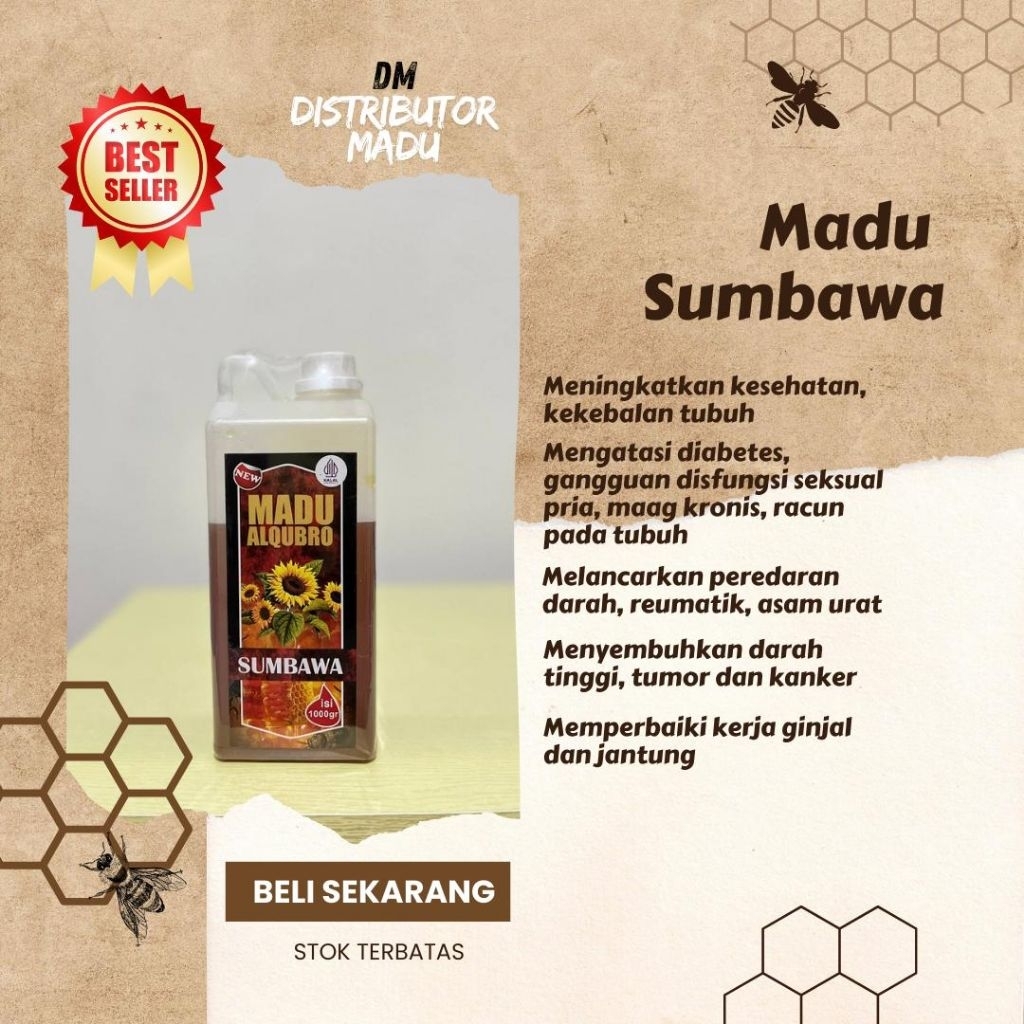 Distributor Madu Murni Asli Al Qubro Sumbawa Sialang Super Randu Kalimantan Multiflora Pasak Plus Fl