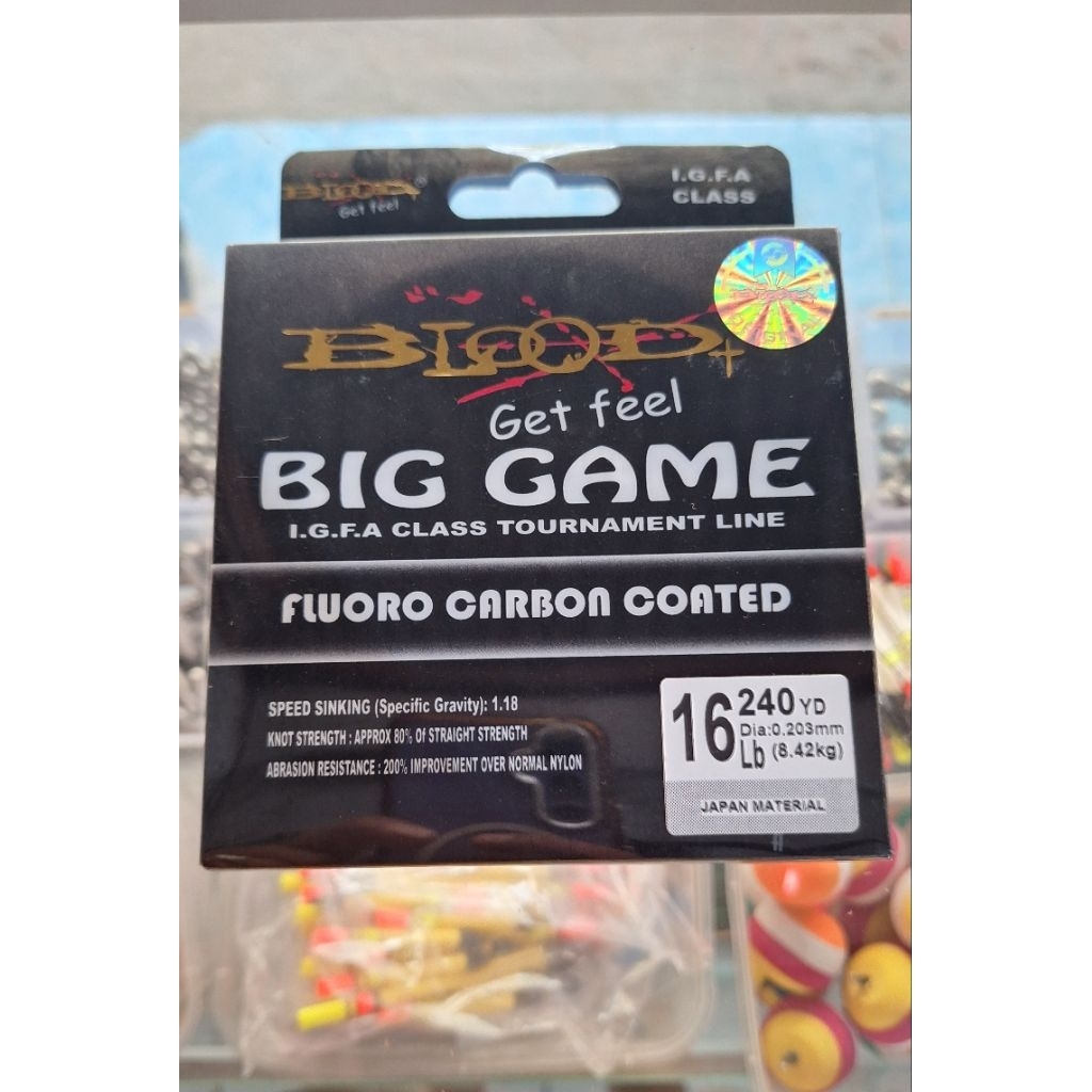 [ HARGA PER 1 METER ] Senar blood BIG GAME 0.20