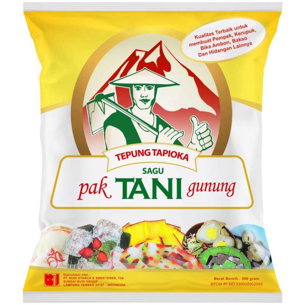 

Cap Pak Tani Gunung Tepung Tapioka 500gr