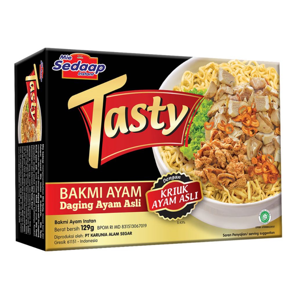 

Sedaap Tasty Mie Instant Bakmi Ayam 129 g